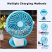 Portable Pedestal Fan Citus Battery Operated Desk Clip-On Cooling Personal Fan Rechargeable 2600mAh or USB Powered for Home Office School Traveling Camping Fishing BBQ Baby Stroller Picnic Ideal Gift - B07BBK2YN4